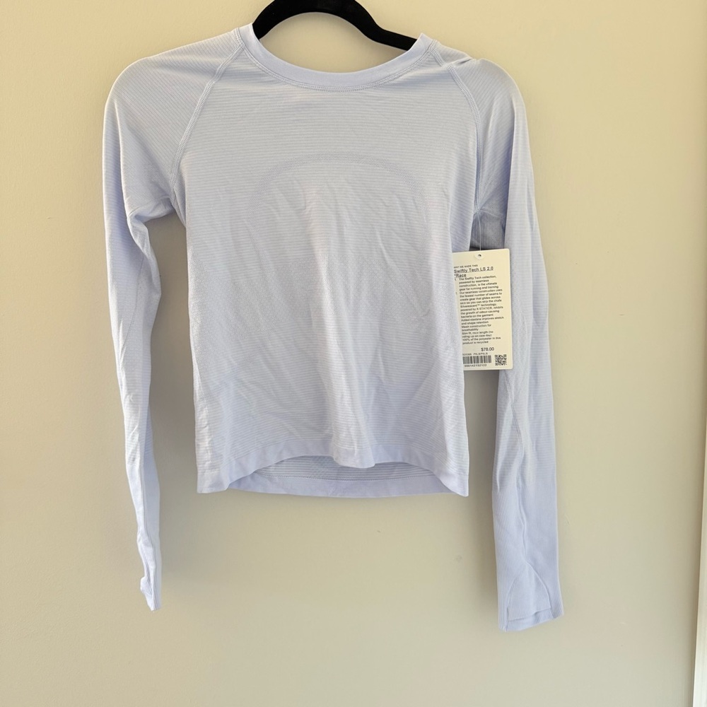 Lululemon Athletica Pastel Blue Swiftly Long Sleeve *Race
